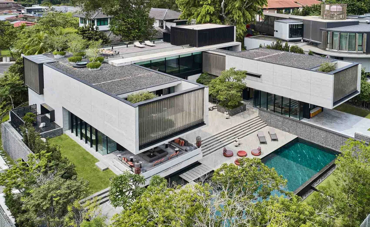 Aerial view of Gallop House, Singapore